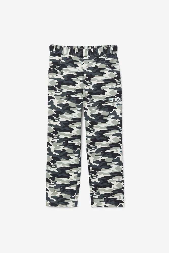 Fila Miesten Housut Brigade Camos Mustat - IDJR-52739